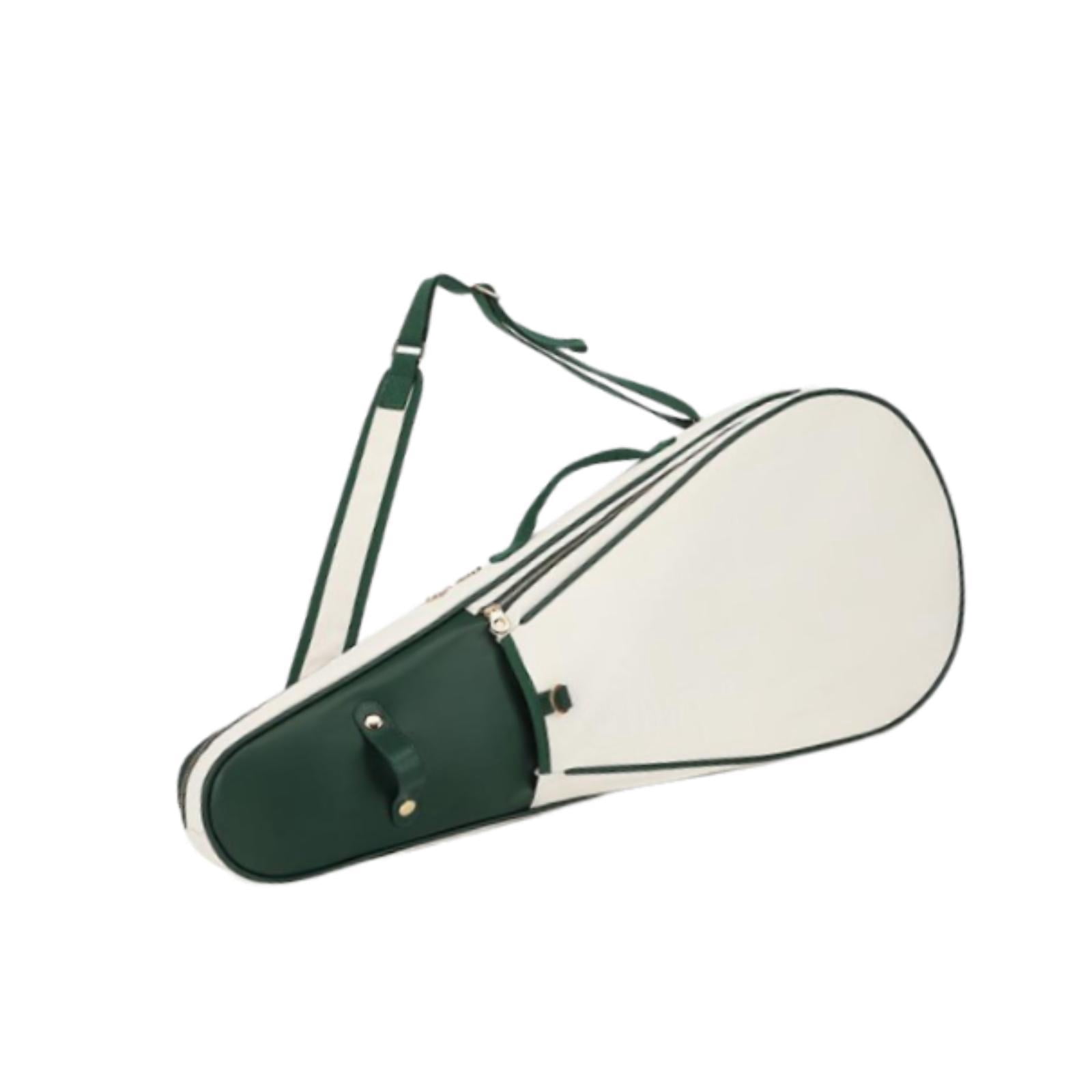 funtasica Tennis Bag Badminton Bag Water Resistant Tennis Tote Bag Neoprene with Racquet Cover Case Bag Tennis Racket Bag White