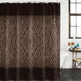 thumbnail image 2 of Zebras Print Bathroom Shower Curtains with 12 Hooks Polyester Waterproof Shower Curtain for Stalls and Bathtubs Abstract Animal Skin Texture Brown Decorative Bathroom Privacy Curtain 36x72 Inches, 2 of 9