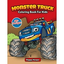 Monster Truck Coloring Book, (Paperback)
