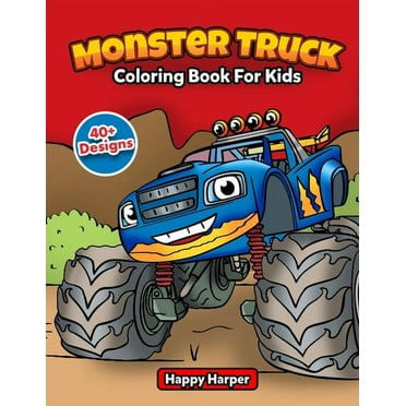 Monster Truck Coloring Book, (Paperback)