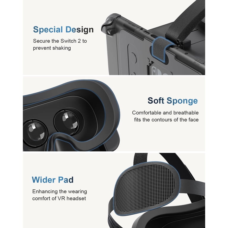 GAEKOL VR Glasses for Nintendo Switch 2 (2025), Switch 2 Virtual