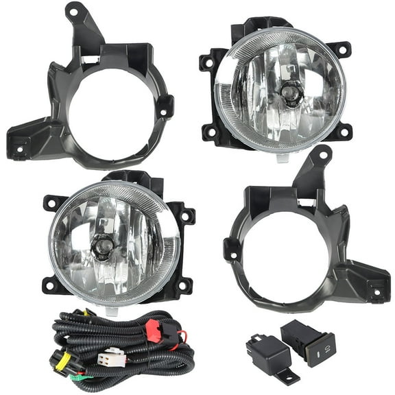 LABLT for Toyota RAV4 13-15 Factory Clear Fog Lights Bumper Driving Lamp Switch Bulbs