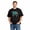 Black-90, variant on Women's Cotton T-Shirt, Fairy Triangle Dance Art Graphic Crew Neck Short Sleeve Tee for Festival Wear