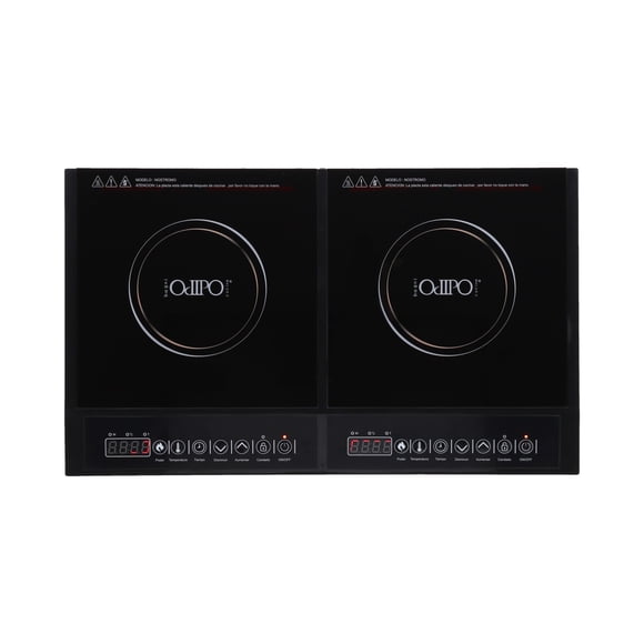 Parrilla eléctrica de inducción 2 quemadores 60cm Nostromo ODIPO Inducción Magnética
