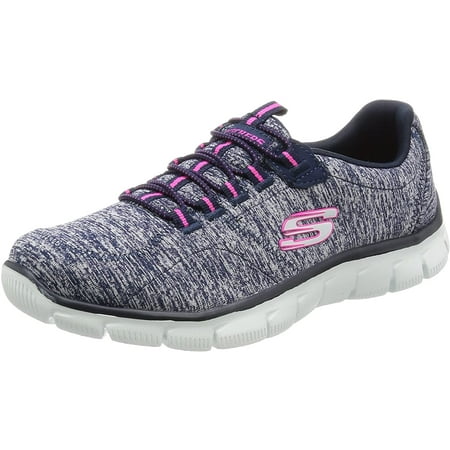 

Skechers Women s Sport Empire - Rock Around Relaxed Fit Fashion Sneaker Navy Pink 7.5 B(M) US