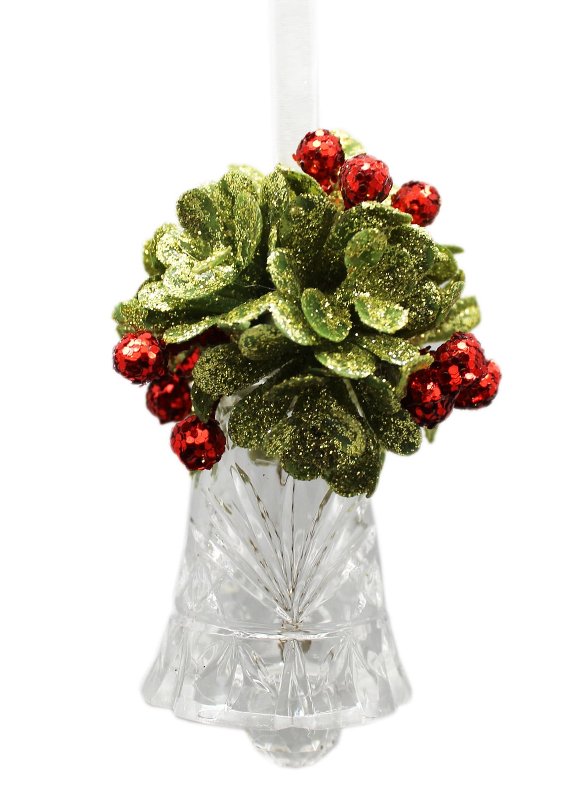 Kissing Krystals Mistletoe Teeny Krystal Bell Ornament By Ganz