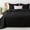 Black, variant on Exclusivo Mezcla 2-Piece Twin Size Quilt Set, Basket Quilted Bedspread/Coverlet/Bed Cover(68"x 88", White)
