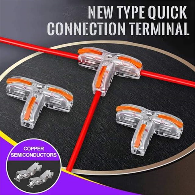 Dvkptbk Hang Ger T-type Quick Terminal Block Wire Splitter Connector and Line Device Tools on Clearance