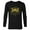 Black, variant on Best Dad in the Galaxy Birthday Father’s Day - Long Sleeve T-Shirt for Men - Customized-Navy