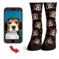 thumbnail image 2 of Function - Custom Dog Face Valentine's Day Heart Pattern Fashion Socks, 2 of 2