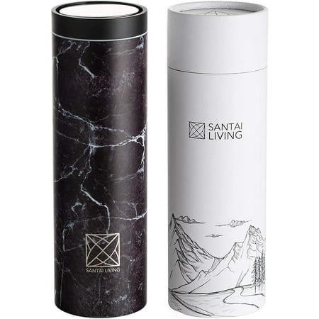 Santai Living 1 Click Open Vacuum-Insulated Travel Mug - Double Walled Stainless Steel Thermo Flask 17oz