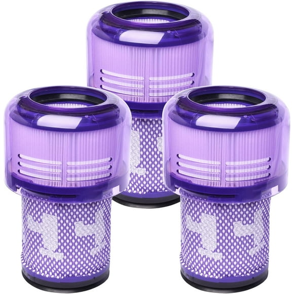 3 Pack Replacement Filter Compatible with Dyson V12 Detect Slim, V12 Detect Slim Extra and V12 Detect Slim Absolute Cordless Vacuums Hepa Filter, Comparable Parts 971517-01_Special Gift