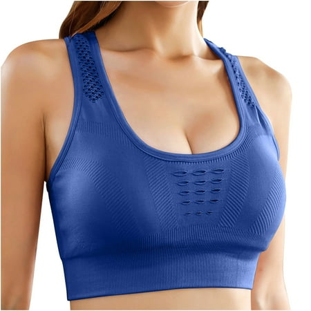 Cotton Bras Women Full-Coverage Bra Feature V-Neck Balconette Bra Style W-1881 Blue S