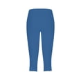 thumbnail image 5 of Bovemsi Yoga Pants For Women Cropped 2025 High Waisted Capri Lightweight Comfortable Solid Color Soft Casual Pajama Capri Leggings,S, 5 of 5