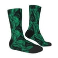 thumbnail image 4 of Yiaed Mint Bird Feathers Print Great elasticity Crew Socks Sports socks for Men and Women, 4 of 5