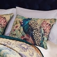 thumbnail image 2 of Barefoot Bungalow Eden Peacock Quilted Pillow Sham, 2 of 3