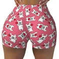 thumbnail image 2 of Honeii French Bulldog And Heart Print Women's Workout Shorts, Gym Shorts for Active Wear, Sports Shorts,Women's Running Shorts,Quick Dry Athletic Shorts-X-Large, 2 of 8