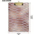 thumbnail image 2 of FMSHPON Snake Skin Rose Gold Clipboard Hardboard Wood Nursing Clip Board and Pull for Standard A4 Letter 13x9 inches, 2 of 7