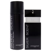 Jacques Bogart Silver Scent , 2 Pc Gift Set 3.33oz EDT Spray, 6.66oz Body Spray
