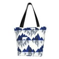 thumbnail image 1 of Fotbe Cartoon Iceberg Polar Bear Bolsa de Playa con Estampado, Bolsa de Hombro, Bolsa de Mano Espaciosa, Bolsa de Viaje Ligera, Bolsa de Compras Versátil, 1 of 6