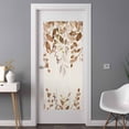 thumbnail image 2 of Brown Orange Eucalyptus Window Privacy Film, Farmhouse Weeping Leaves Linen Static Cling UV Sun Blocking Heat Control Window Tint Day and Night, Non-Adhesive One Way Privacy Cover 35.4''x78.7'', 2 of 7
