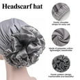 thumbnail image 3 of 2PCS Women Big Flower Turban Beanie Cap for Ladies Muslim African Hijab, Hair Loss Chemo Cap Headwrap Bonnet, 3 of 6