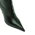 thumbnail image 3 of XYD Women Pointed Toe Ankle Boots Stiletto Heels Lace-up Events Office Booties Shoes Size 8.5 Dark Green, 3 of 4