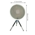 thumbnail image 2 of Tyidzon Camping Fan, Detachable Tripod, Quiet Oscillating, Adjustable Height Pedestal Floor Fan for Home, 2 of 3