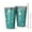 Teal Daisy Flower, variant on 16oz Tumblers Green Daisy Flower Yellow Centers Pattern Stainless Steel Vacuum Insulated Double Wall Travel Tumbler Cups Mug with Lid and Straw,Cleaning Brush for Coffee,Tea