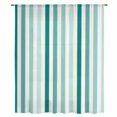thumbnail image 2 of Green Stripe Sheer Curtains 72 Inches Long, Gradient Geometric White Vertical Striped Light Filering Curtains, Breathable Simi Curtain Privacy Drapes for Living Room Bedroom Window Treatment, 2 of 9