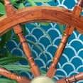 thumbnail image 2 of Nagina International Polished Nautical Premium Solid Wood Handcrafted Pirate Ship Wheel (42 Inches), 2 of 6
