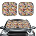 thumbnail image 2 of Wukai Beach Life Print Windshield Sun Shade, Car Front Window Shades Sunshade Cover Sun Visor Shield Block Automotive Interior Protector Blocks UV Rays-Medium, 2 of 6
