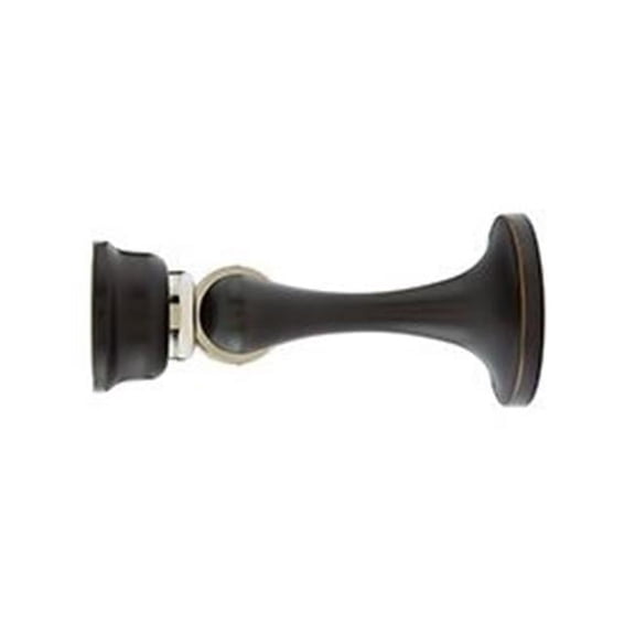 3 in. Magnetic Door Stop & Holder, Satin Nickel