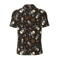 thumbnail image 4 of Rocae Pirate Skulls for Men's Short Sleeve Polo Shirt, Quick Drying Performance Moisture Wicking Sports Men's Golf Shirt 4X-Large, 4 of 9