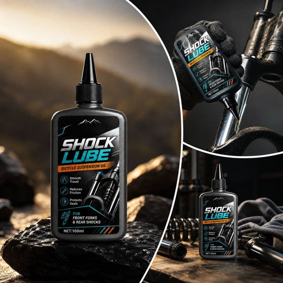 3.4 fl oz Bicycle Suspension Lubricant, Front Fork and Rear Shock Maintenance Fluid for Smooth Movement, Bike Care Oil for Mountain Road and Daily Cycling