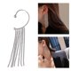 thumbnail image 5 of Punk Clip Pendiente Vintage Retro Exquisito Pendiente Cuelga Pendiente de gota Brillante Rhinestone Moda Pendientes para regalos de fiesta Plata izquierda Yuyangstore Pendientes Ear Cuff, 5 of 7