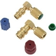 thumbnail image 3 of R12 to R134 a High/Low AC Fitting Port Retrofit Conversion Adapter, Quick Coupler Valve A/C 90 degree Fitting, 3 of 7