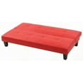 thumbnail image 6 of Modern Contemporary Red Leather Sofa Bed 220×80×75cm with Easy Assembly and Durable Frame, 6 of 6