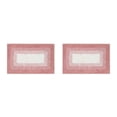 thumbnail image 1 of Yuarrent Alfombra de baño geométrica sin hilos sueltos y agarres fuertes Alfombra de baño de poliéster de textura Rosa 40 * 60 cm Rosa 40*60cm 2Conjunto, 1 of 6