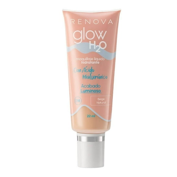 Maquillaje líquido Renova Glow h2o hidratante baige natural 22 ml