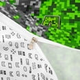 thumbnail image 4 of meiyoeat Classic Pixel Twin Duvet Cover For Boys,Monogram Letter M Twin Bedding,Reversible,2pcs,1 Duvet Cover and 1 Pillowcase, 4 of 6