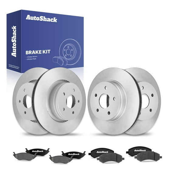 AutoShack Front Vented & Rear Vented Brake Rotors   Ceramic Pads 12-PC Brake Kit Replacement for 2011-2018 Ram 1500 2006-2010 Dodge Ram 1500 2007-2009 Dodge Durango 2007-2009 Chrysler Aspen