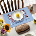 thumbnail image 3 of Independence Day Placemats - Set of 4, 4th of July Patriotic Table Mats for Home Decorations, American USA Flag Place mats for Memorial Day Home Kitchen Dinner, 3 of 6