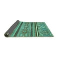 thumbnail image 2 of Ahgly Company Indoor Rectangle Oriental Turquoise Blue Modern Area Rugs, 7' x 10', 2 of 4