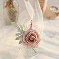 thumbnail image 5 of 25pcs/set Artificial Rose Flower Real Looking Foam Rose Fake Flowers With Stem/Leaves For DIY Wedding Bouquets, Boutonnieres Party Baby Shower Home Holiday Decor - Durable, Long-lasting Charm For Any, 5 of 9