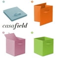 thumbnail image 6 of Casafield Set of 12 Fabric Storage Cube Bins, Multicolor - 11" Collapsible Foldable Cloth Baskets for Shelves and Cubby Organizers, 6 of 7