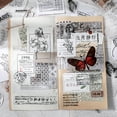 thumbnail image 2 of Retro Multi Element Scrapbooking Clear Stamps Elegant Frame for Butterfly Flower, 2 of 19