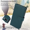 thumbnail image 3 of TECH CIRCLE For Google Pixel 8 Wallet Case with Card Holder,PU Leather Flip Folio Shell Magnetic Closure Wrist Strap Kickstand Shockproof Protective Cover for Google Pixel 8 6.2" 2023,Green, 3 of 6