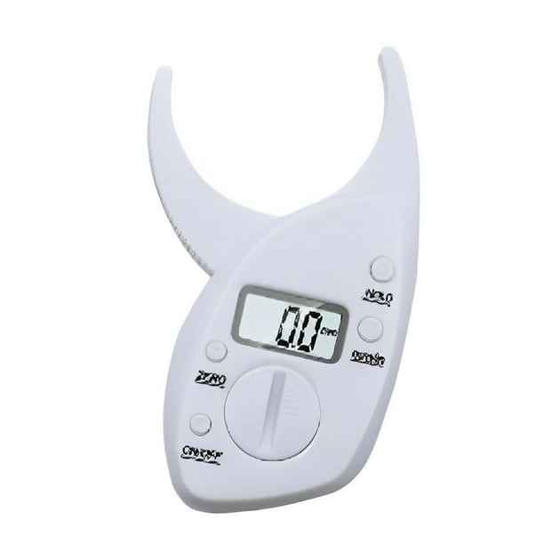 mmirethe Digital Handheld Body Fat Caliper Readable Lightweight Skinfold Ruler Fold Analyzer