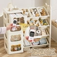 thumbnail image 3 of Estantería para Guardar Juguetes, Armario infantil de 5 Niveles, con 5 Cajones y 12 Cajas de Almacenamiento, 99*39*114cm (Beige), 3 of 9